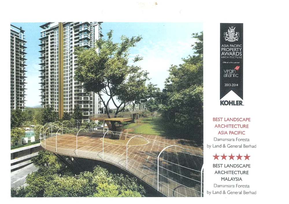 Asia Pacific Property Awards certificate